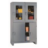 Lyon 11204DV All-Welded Steel Clearview 4 Door Storage Cabinet