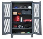 Durham Extra Heavy Duty Lockable Ventilated Shelf Cabinets Model No. HDCV243678-4S95