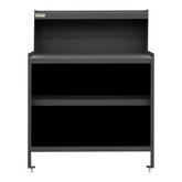 Durham Stationary Workstation 2 Shelf No Door