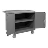 Durham Mobile Bench Cabinet with 1 Shelf and 2 Doors