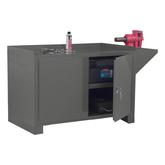 Durham Stationary Workstation with 1 Shelf