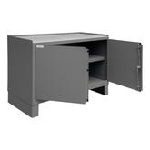 Durham Stationary Workstation with 1 Shelf and 2 Doors