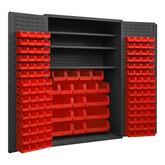 Durham 14 Gauge Cabinet with 3 Shelves and 138 Bins
