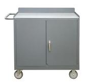 Durham 36 Inch Wide Mobile Workstation with Lockable Storage Compartment Model No. 2210A-LU-95