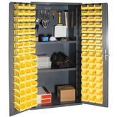 Durham 36 Inch Wide 5-S Storage Cabinet with Steel Pegboard Model No. 3501-DLP-PB-96-2S-95