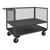 Durham 3 Sided Low Deck Truck with Mesh Sides - 2000 lb. Capacity