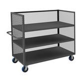Durham 3 Sided Mesh Truck with 3 Fixed Shelves