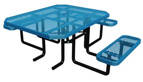 46 Inch Octagonal ADA Expanded Metal Table