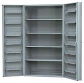 Durham 48 Inch Wide x 24 Inch Deep Cabinets with 4 Adjustable Shelves and 14 Door Shelves Model No. SJC-DLP-4S-14DS-95