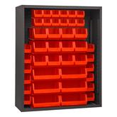 Durham 48 inch Wide Enclosed Shelving with 42 Bins