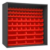 Durham 72 inch Wide Enclosed Shelving with 72 Bins
