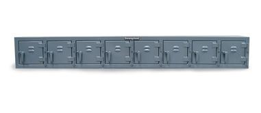 Industrial Wall Locker with 8 Compartments