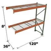 Stromberg Teardrop Storage Rack - Add-on Unit with Deck - 120 in x 36 in x 8 ft