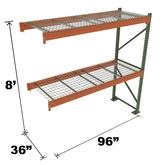 Stromberg Teardrop Storage Rack - Add-on Unit with Deck - 96 in x 36 in 8 ft