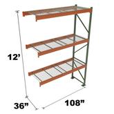 Stromberg Teardrop Storage Rack - Add-on Unit with Deck - 108 in x 36 in x 12 ft