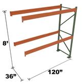 Stromberg Teardrop Storage Rack - Add-on Unit without Deck - 120 in x 36 in x 8 ft