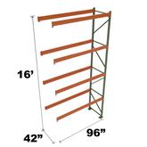 Stromberg Teardrop Storage Rack - Add-on Unit without Deck - 96 in x 42 in x 16 ft