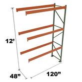 Stromberg Teardrop Storage Rack - Add-on Unit without Deck - 120 in x 48 in x 12 ft