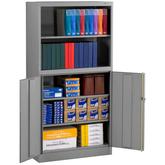Tennsco Storage Cabinet Bookcase Combination Model No. BCD18-72
