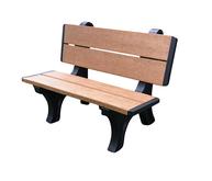  BEN-PDB1-48-BKCD Recycled Plastic Benches