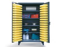 Bin Storage Cabinet with Shelves