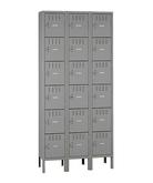 Box Lockers - 6 Tier With Legs - Unassembled - 18 Openings