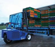 Combilift Moving Poultry Crates From A Full Container