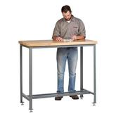 Little Giant Counter Height Work Table with Butcher Block Top