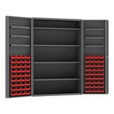 Durham Cabinet with 4 Shelves 6 Door Trays and 72 Bins