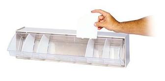 Quantum DIV400 4-Pack Clear Dividers for Dividable Tip Out Bins