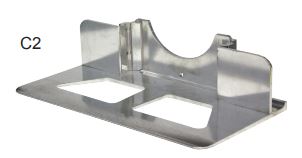 Extruded Aluminum Recessed Heel Nose Plate