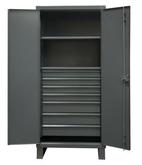 Durham Extra Heavy Duty 7 Drawer Cabinet with 2 Shelves Model No. HDCD243678-7B95