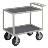 Instrument Cart with Hand Guard and Lipped Shelves
