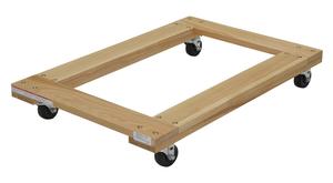 Vestil HDOF-2436-9 Open Deck Hardwood Dollies