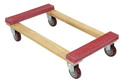 Rubber End Hardwood Dolly Vestil