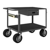 Durham Instrument Cart with 2 Shelves and Power Strip
