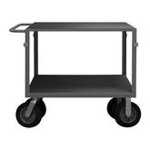 Durham Instrument Cart with 2 Shelves and Semi-Pneumatic Casters