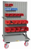 Double Sided Pegboard or Louvered Panel Cart