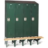 Lockers with Built-in Bench