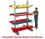 Meco Series 1000 Medium-Duty Cantilever Racks Double Sided Uprights