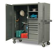 Mobile Job Site Cabinet with Drawers