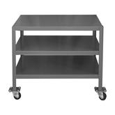 Durham Mobile Medium Duty Machine Tables - 2 Shelves