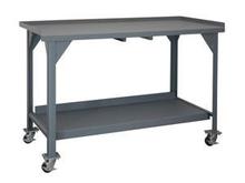 Durham Mobile Heavy Duty Workbench with Lips Up Model No. DWBM-3060-BE-95
