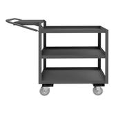 Durham Order Picking Cart with 3 Shelves and Lip