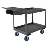 Durham Order Picking Cart with 2 Shelves and Storage Pocket