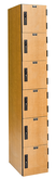 Hallowell VersaMax PHL1282-6A-FA Phenolic Box Lockers - Padlock Ready