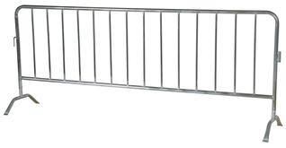 Galvanized Crowd Control Interlocking Barriers Curved