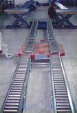 Flow Roller with Turntable and Scissor Lifts