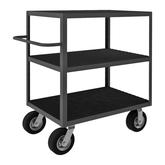 Durham Instrument Cart with 3 Shelves and Semi-Pneumatic Casters