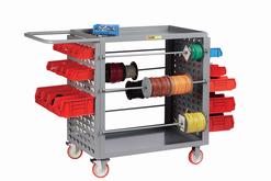 Wire Reel Cart with Louvered Panel Ends